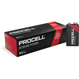 Duracell Procell Intense Power 9V PP3 6LR61 PX1604 Batteries   Box of 10