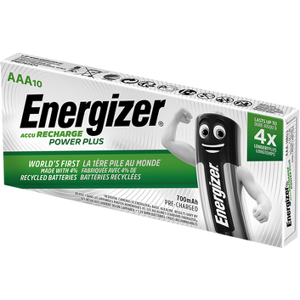 Energizer Power Plus AAA HR03 700mAh Pre-charged Rechargeable Batteries   10 Pack