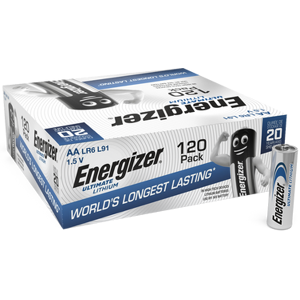 Energizer Ultimate Lithium AA LR6 L91 Batteries   120 Pack