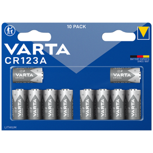 Varta CR123A Lithium Batteries   10 Pack