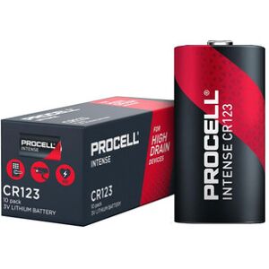 Duracell Procell Intense CR123A Batteries   10 Pack