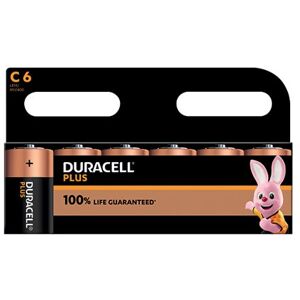 Duracell Plus C Battery Alkaline 100% Life (Pack of 6) 5009814