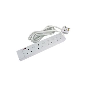 CED 4-Way Extension Lead White