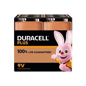 Duracell Plus 9V Battery Alkaline (Pack of 4) 5009826