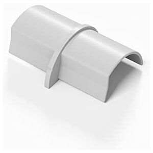 D-line Smooth-Fit Mini Connector White - Join 2 lengths of 30x15mm Trunking on flat surface - 1-Pack