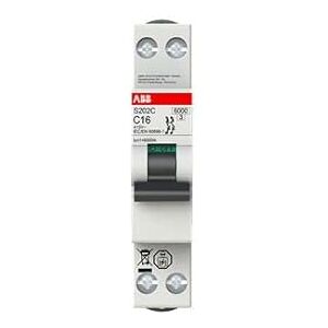 ABB S200C MCB Circuit Breaker Type B, 2-Pin 4A 415V, Breaking Capacity 6kA DIN Rail Mount