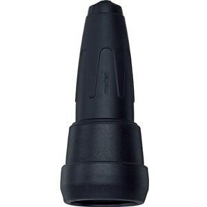 Schneider Electric Merten 172951 Solid Rubber Schuko (F Plug) Connector with Snap Collar, Black