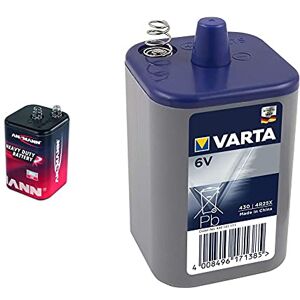 ANSMANN 4R25 6 Volt Zinc Carbon Battery & Varta 6 V Battery Block