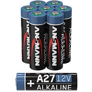 ANSMANN A27 12 V Alkaline Battery – Pack of 8 MN27 Batteries Especially Suitable for Alarm Systems, Garage Door Openers, Remote Control and Much More – Disposable Battery