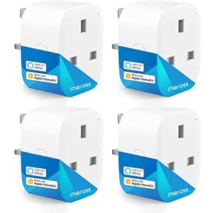 meross Smart Plug Mini - Meross WiFi Plugs Compatible with HomeKit, Alexa, Google Home, SmartThings Wireless Remote Control Timer Plug No Hub Required MSS110HK (4 Pack)