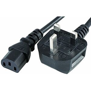 PRO ELEC PEL00095 2m UK Mains Plug to IEC C13 Socket Lead, 10A, Black