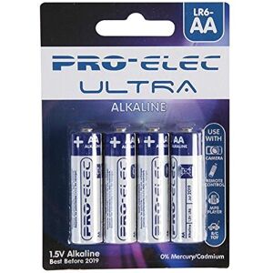 PRO ELEC - AA Ultra Alkaline Batteries Blister Pack (4 Pack) - PSG90901