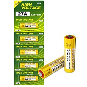 AJ Star 5PCS 27A 12V Alkaline Batteries V27A LR27A MN27 L828 A27 12V Battery Pack of 5