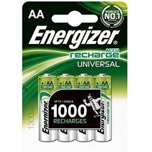 Energizer Universal AA 1300 mAh Rechargeable Batteries Blister Packs of 4 accus HR6 Pack of 4