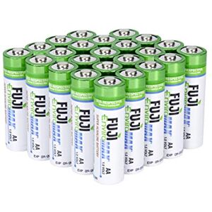 Fuji Enviromax AA Super Alkaline LR6 Batteries - Eco-Friendly, Long Lasting, Powerful, No Harmful PVC & Heavy Metals Used – (24 Pack)