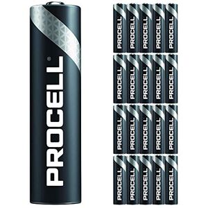 20 Pack - Duracell Procell AAA Batteries 1.5V Industrial Power Alkaline Battery Home or Office Use Car Air Freshener Promo Pack Reliable Long Lasting Power