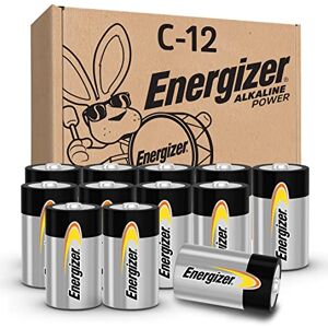 Energizer Alkaline Power C Batteries (12 Pack), Long-Lasting Alkaline C Cell Batteries - Packaging May Vary