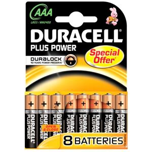 Duracell Plus DURALOCK AAA/Micro /LR03 batteries 8-pack