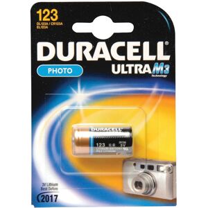 Duracell Ultra 5000394020320 123ULTRAM3 M3 Lithium Battery (Pack of 2)