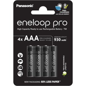 Panasonic Eneloop Pro AAA 930mAh Rechargeable Batteries   4 Pack
