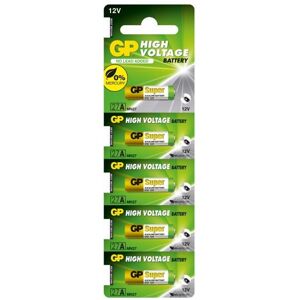 GP Batteries GP Alkaline Battery 27A 12V Pack of 5 GP27A-C5 MN27 A27 L828