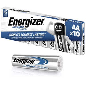 Energizer Ultimate Lithium AA Batteries L91 1.5V Bulk Pack of 10