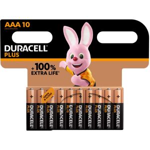 Duracell Plus AAA LR03 MN2400 Batteries   10 Pack