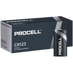 Box of 10 x Duracell Procell CR123 CR123A 3V Lithium Batteries