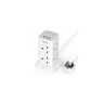 Tower Extension Lead with 3 USB Slots, TESSAN 8 Way Multi Plug Extension Tower,