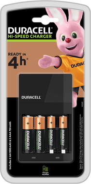 Duracell Hi-Speed Value Battery Charger CEF14 inc Batteries