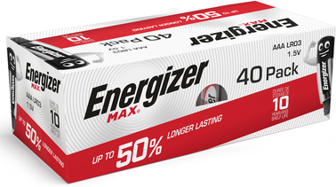 Energizer Max AAA LR03 Alkaline Batteries   40 Pack