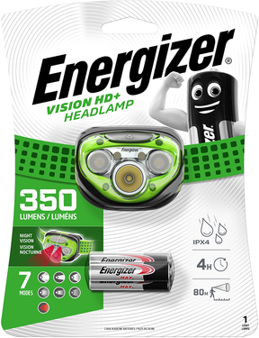 Energizer Vision HD+ LED Headlight   350 Lumens   Batteries Included