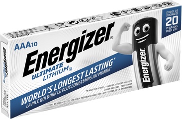 Energizer Ultimate Lithium AAA LR03 L92 Batteries   10 Pack