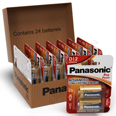 Panasonic Pro Power D LR20 Batteries   24 Pack