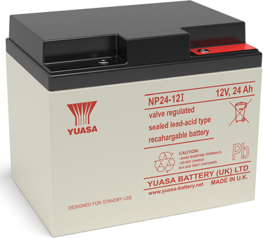 Yuasa NP24-12 VRLA Sealed Lead Acid Battery   1 Pack