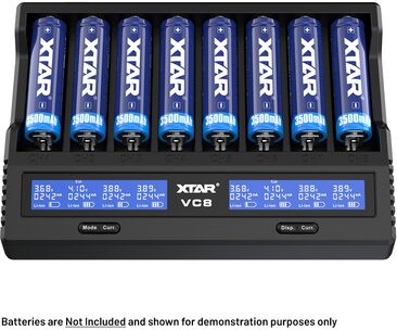 Xtar VC8 Fast USB Battery Charger for Li-ion Batteries