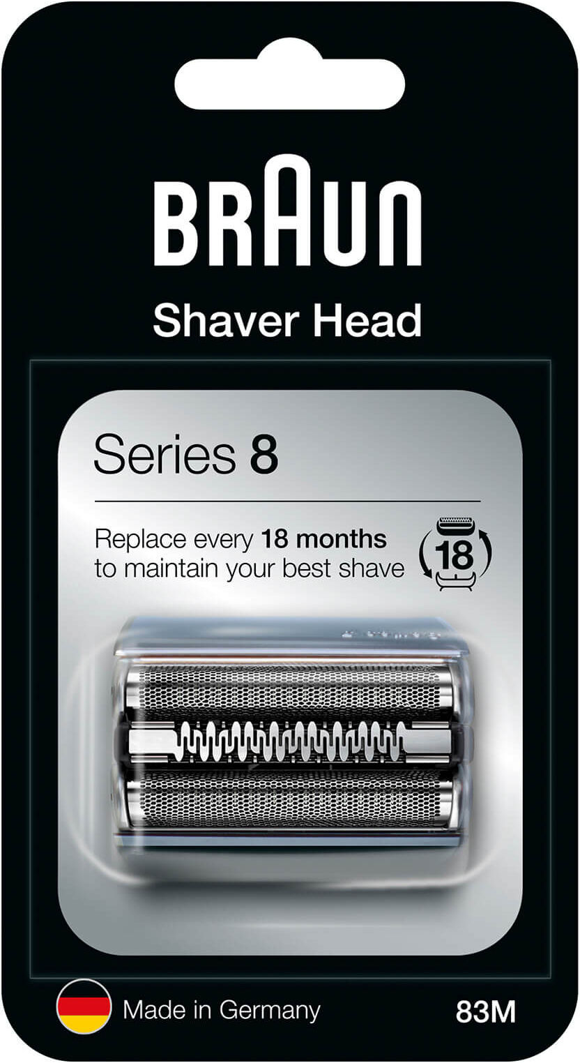 Braun Series 8 83M Electric Shaver Head Replacement - Silver