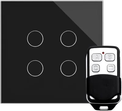 Symple Stuff Greiner Wall Mounted Light Switch Symple Stuff Colour: Black  - Size: Rectangle 115 x 180cm