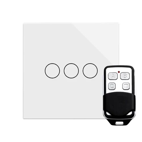 Symple Stuff Greeson Wall Mounted Light Switch Symple Stuff Colour: White  - Size: Rectangle 115 x 180cm