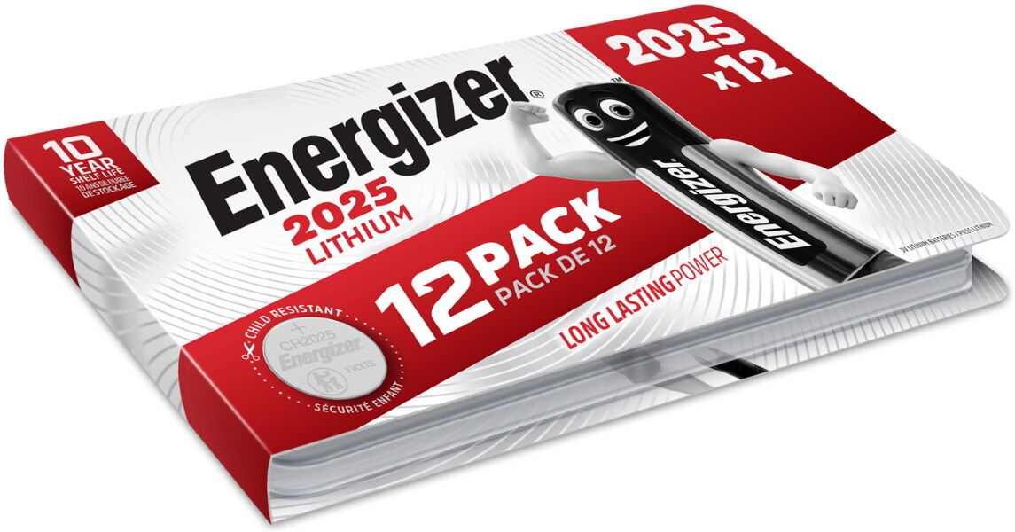 Energizer CR2025 Lithium Batteries   12-Pack