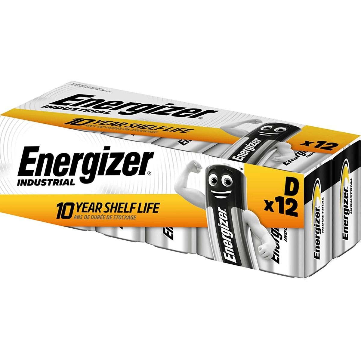 Energizer Industrial LR20 D Batteries (Box of 12)