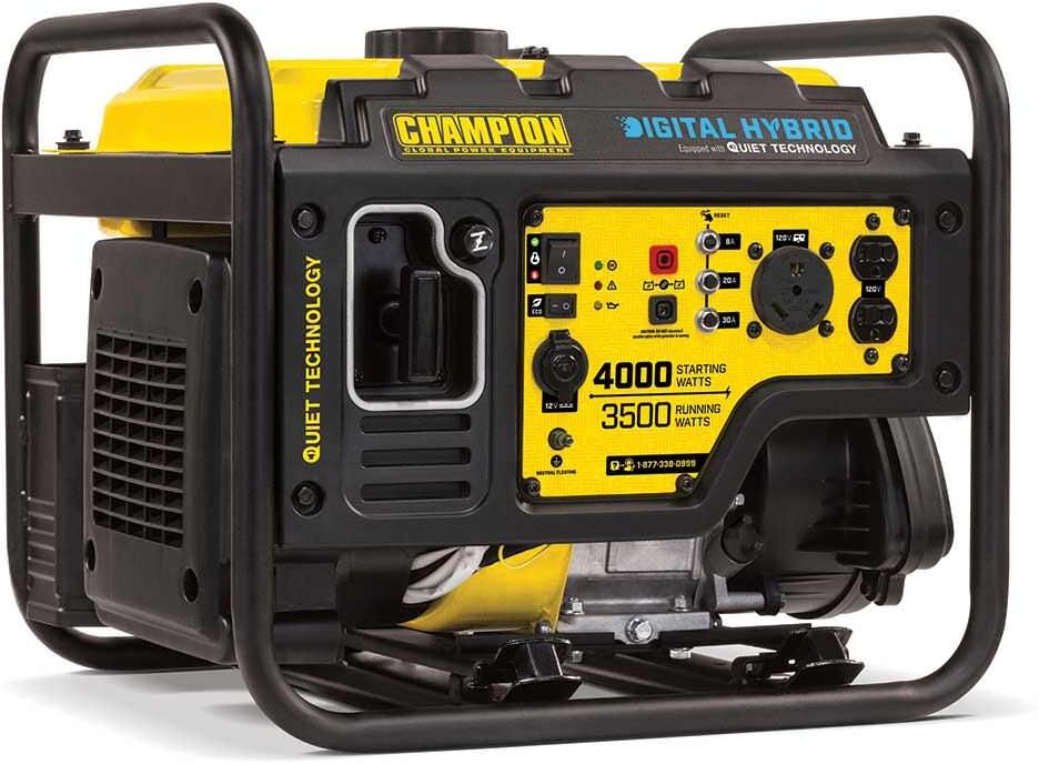 Photos - Generator Champion  3500/4000-Watt RV Ready Digital Hybrid Open Frame Inve