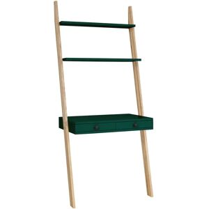 Ragaba Leno Stigehylde Skrivebord 79x183cm - Asketræ / Grøn