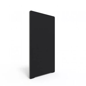 Lintex Edge Skærmvæg, Farve Black Molly YA319 - Sort, Størrelse B120 x H150 cm, Listefarve Hvid