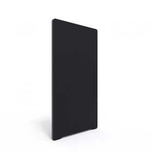 Lintex Edge Skærmvæg, Farve Black Molly YA319 - Sort, Størrelse B100 x H150 cm, Listefarve Grå