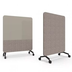 Lintex Mood Fabric Mobile, Farve Cozy 450 / Synergy LDP32 (Beige), Fod/hjul-sæt Sort, Størrelse B150 x H196 cm