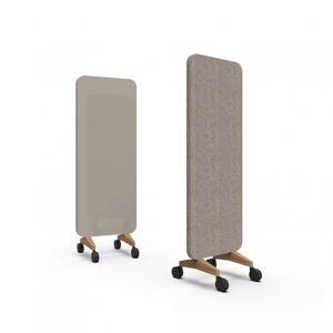 Lintex Mood Fabric Mobile, Farve Cozy 450 / Synergy LDP32 (Beige), Fod/hjul-sæt Ek / Svarta hjul, Størrelse B70 x H196 cm