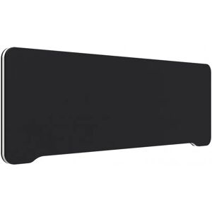 Lintex Edge Bordskærm, Farve Black Molly YA319 - Sort, Størrelse B200 x H40 cm, Listefarve Hvid