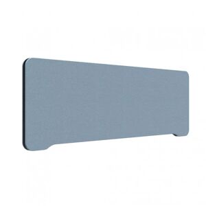 Lintex Edge Bordskærm, Farve Blue Dolphin YA302 - Lyseblå, Størrelse B80 x H40 cm, Listefarve Sort