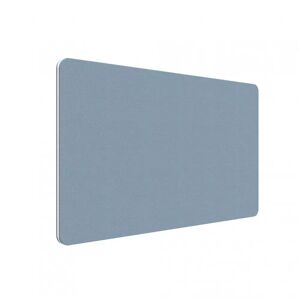 Lintex Edge Bordskærm, Farve Blue Dolphin YA302 - Lyseblå, Størrelse B200 x H70 cm, Listefarve Hvid